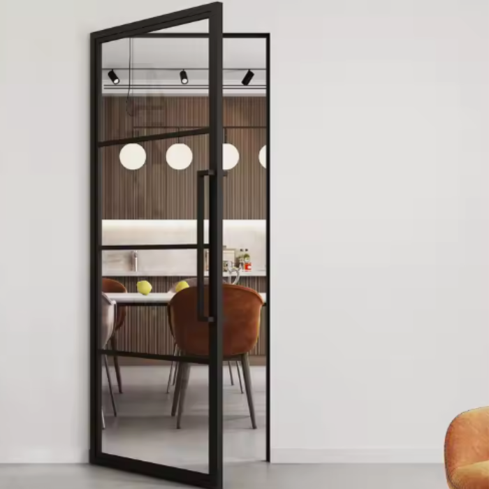 Steel hinged door Woody