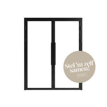 Dubbele stalen scharnierdeur (MAATWERK)