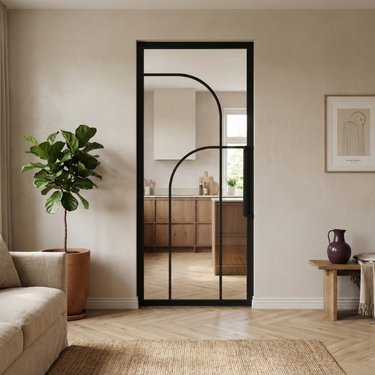 Steel pivot door Leonardo