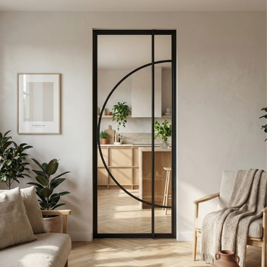 Steel pivot door Leonardo