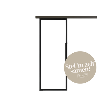 Stalen schuifdeur met koof (MAATWERK)