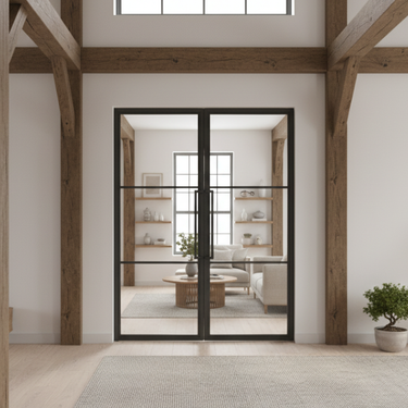 Dubbele stalen scharnierdeur Britt