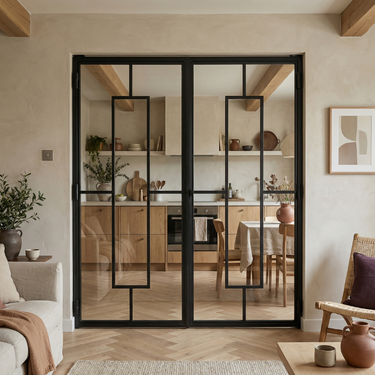 Dubbele stalen scharnierdeur Nova