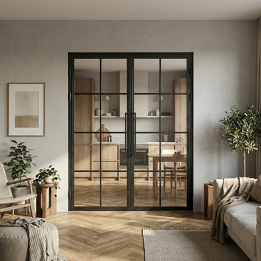 Dubbele stalen scharnierdeur Ivy