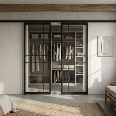 Dubbele stalen schuifdeur Beau