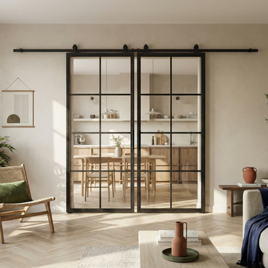 Dubbele stalen schuifdeur Ivy