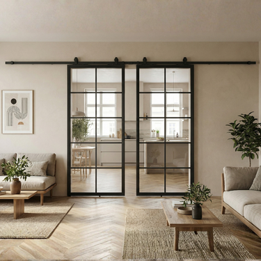 Robin double sliding doors