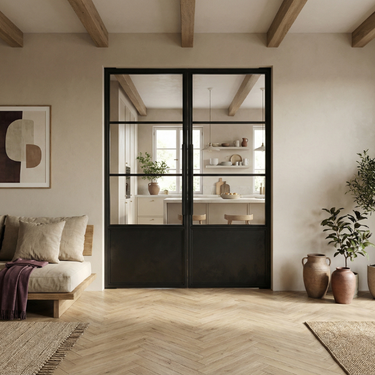 Steel pivot door Leonardo