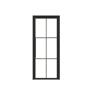 Scharnierdeur Zayn, rechtsdraaiend, zwart, 2315×930 mm