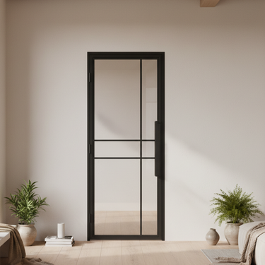Scharnierdeur Beau, linksdraaiend, zwart, 2315×930 mm