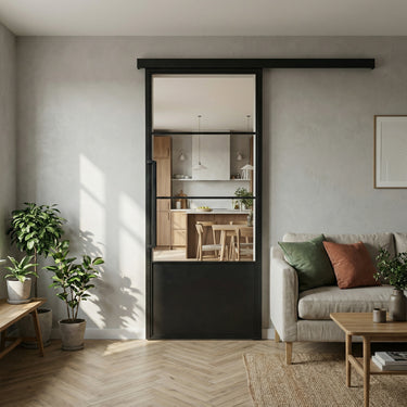 Stalen schuifdeur met koof Dex