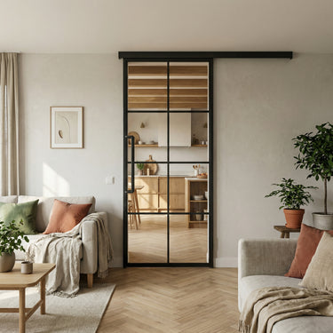 Stalen schuifdeur met koof Ivy