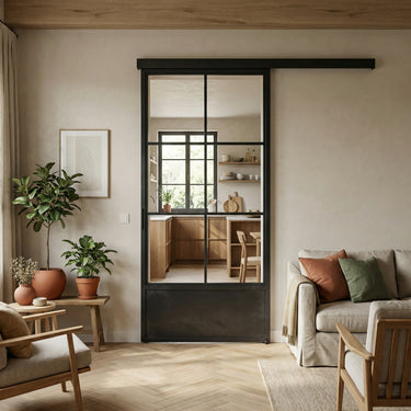 Stalen schuifdeur met koof Mila