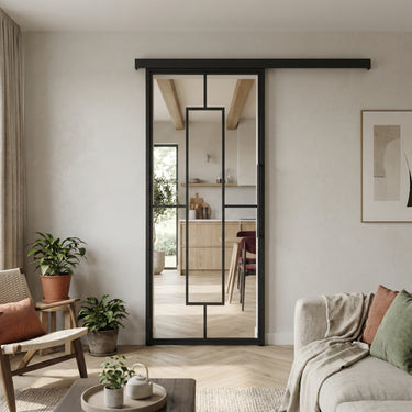 Stalen schuifdeur met koof Nova