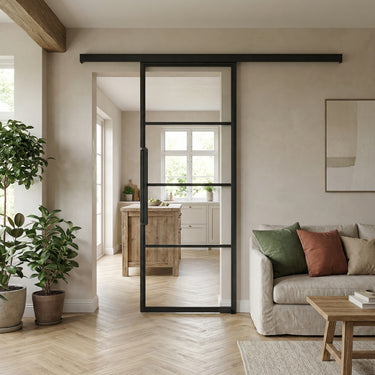 Stalen schuifdeur met koof Tess